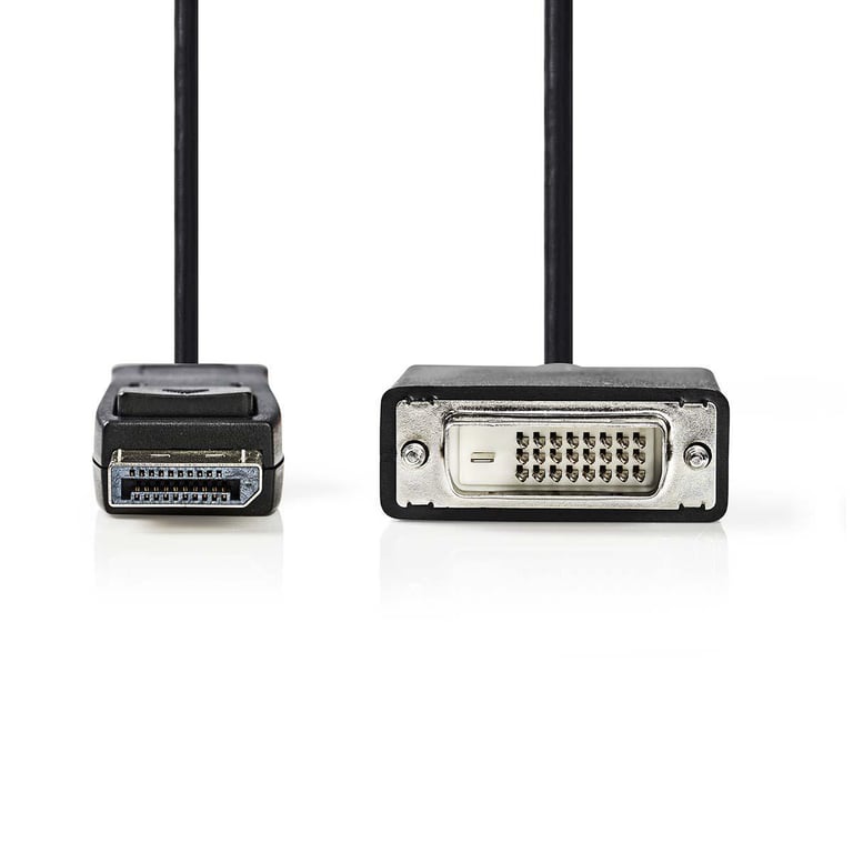 NEDIS Cable DisplayPort - DVI - DisplayPort Macho - DVI-D 24+1-Pin Macho - 2,0 m - Negro
