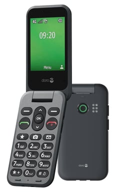 Doro Leva E20 7,11 cm (2.8 ) 127,8 g Noir Téléphone numérique - Neuf