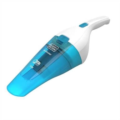 Black & Decker WDC115WA aspiradora de mano Azul, Blanco Sin bolsa