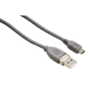 Hama USB 2.0 Extension Cable, A-plug - mini B-plug, 0.25 m câble USB 0,25 m Mini-USB B Gris