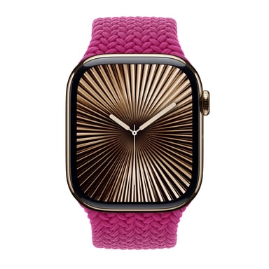 Bracelet Solo tressé pour Apple Watch | 44/45/46/49 mm - Taille 6 - Magenta