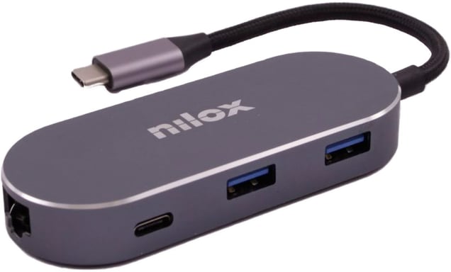 Nilox MINI DOCKING STAT HDMI 3USB PD ETH USB Type-C 0 Mbit/s