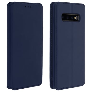 Funda Cartera y Función soporte – Azul oscuro para Samsung Galaxy S10