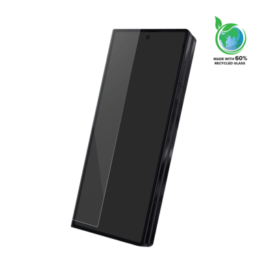 Protecteur d'écran en verre trempé de qualité supérieure (60% verre trempé recyclé) pour Samsung Galaxy Z Fold6, Transparent