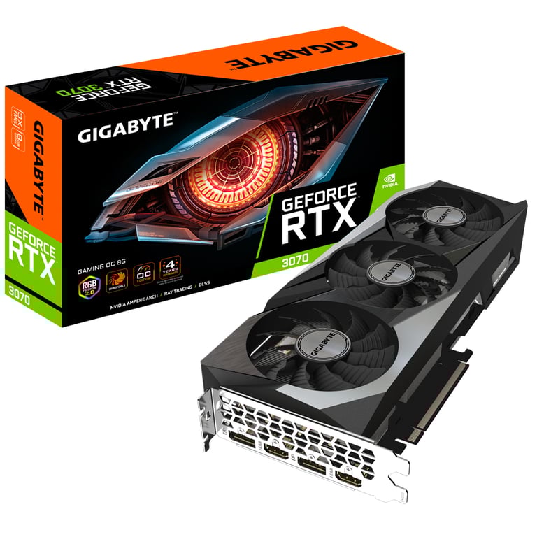 GIGABYTE GAMING GeForce RTX 3070 OC 8G rev. 2.0 NVIDIA 8 Go GDDR6 Neuf - vue 10
