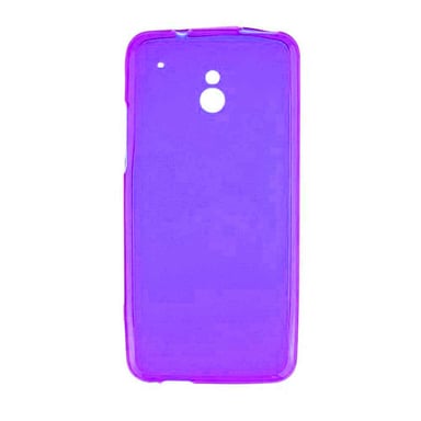 Coque silicone unie compatible Givré Violet HTC One Mini
