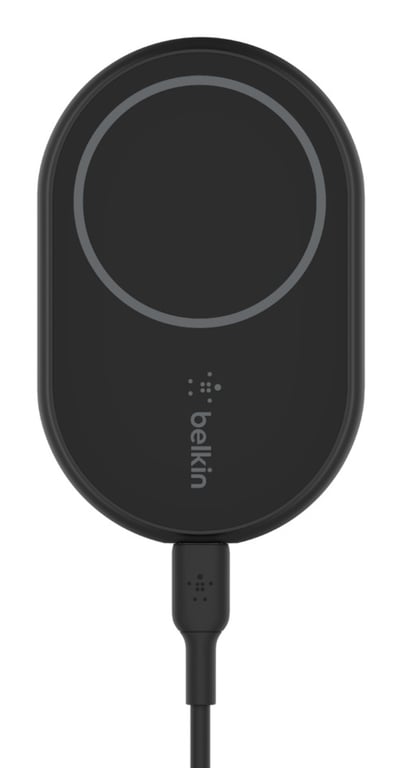 Belkin WIC004BTBK chargeur d'appareils mobiles Smartphone Noir USB Recharge sans fil Auto - Neuf