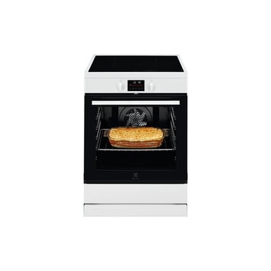 Cuisinière à induction Electrolux LKI64890CW 60x60 cm four SurroundCook 73 L 4 foyers Pyrolyse Blanc