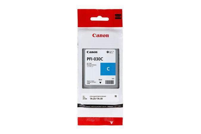CANON SERBATOIO INCH. CIANO PFI-030C SINGOLO (55ml) 3490C001 x TA-20 TA-30 TM-240 TM-340 - Neuf