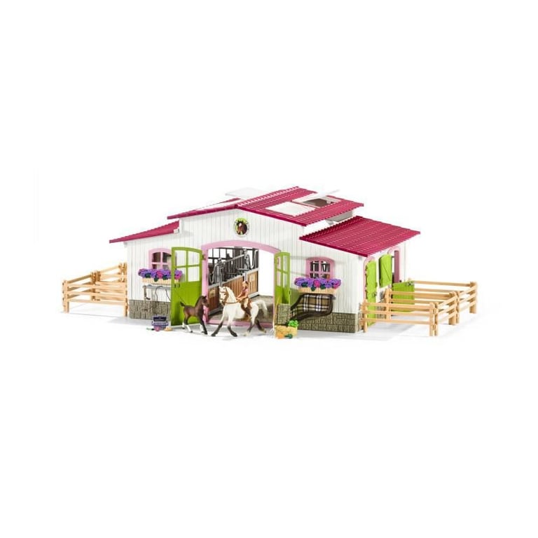 Schleich Centre équestre avec cavalière et chevaux