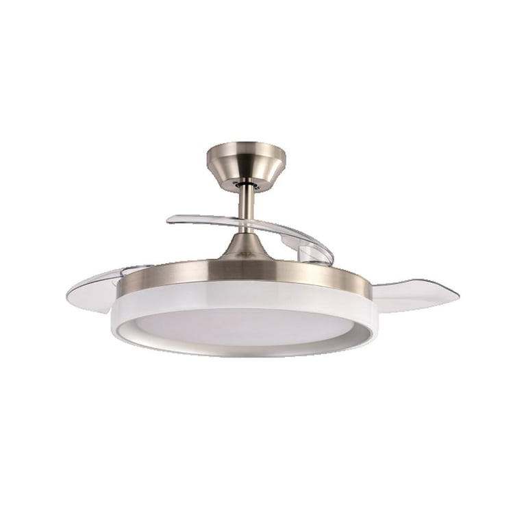 Ventilador de techo Fabrilamp zenit 72W níquel - Nuevo