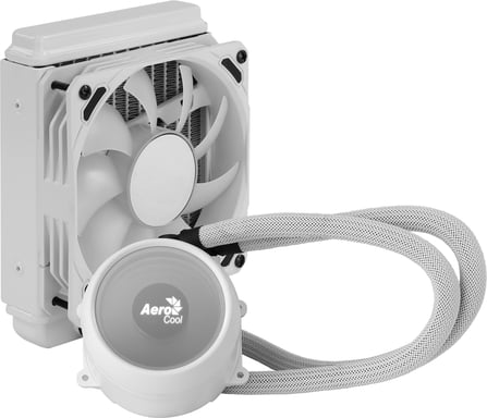 Aerocool MIRAGEL120W Refrigeración Líquida CPU Ventilador 12cm ARGB TDP 200W Blanco