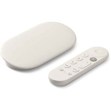 Google TV Streamer 4K avec télécommande vocale 4K UHD Porcelaine
