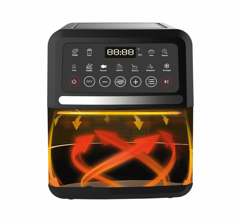 Friteuse sans huile LITTLE BALANCE Crousty Capacité Jusqu'à 0 9kg de frites 12 programmes de cuisson - vue 3