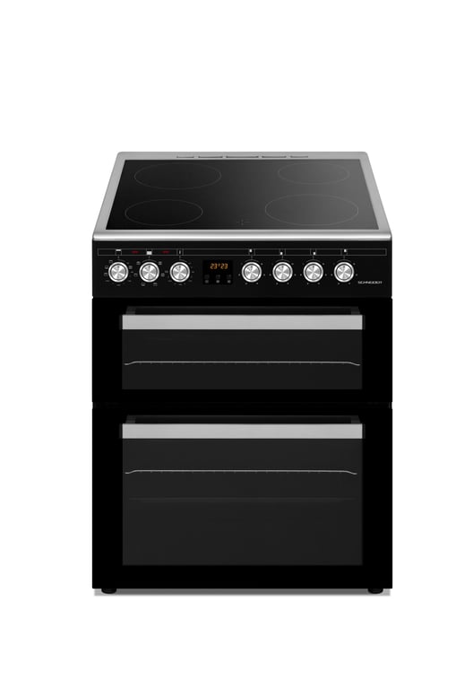 Schneider SCCV64DO BM Cuisinière double four 4 feux vitrocéramique - vue 2