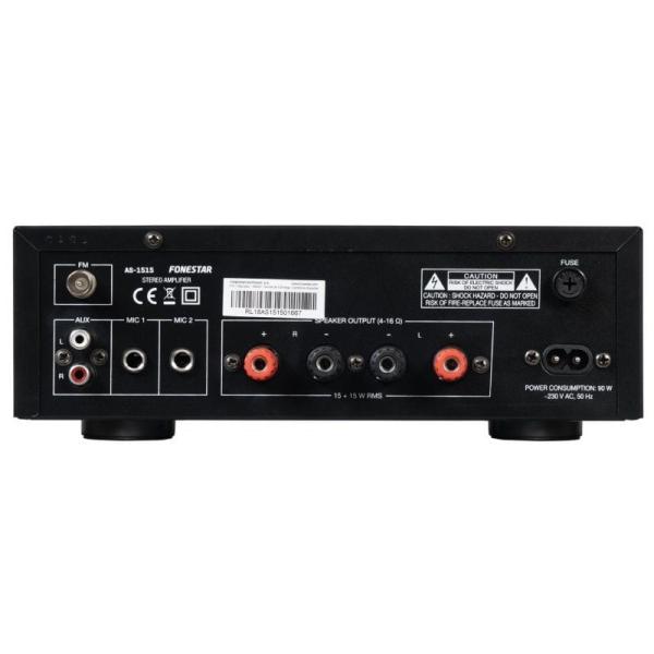 Amplificateur Audio Fonestar AS1515 – 2.0 Canaux, 15W RMS, Bluetooth/USB/FM - vue 2
