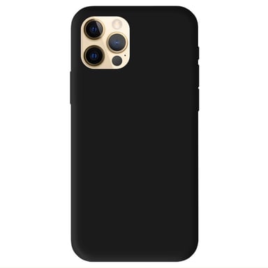 Coque silicone unie compatible Mat Noir Apple iPhone 12 Pro