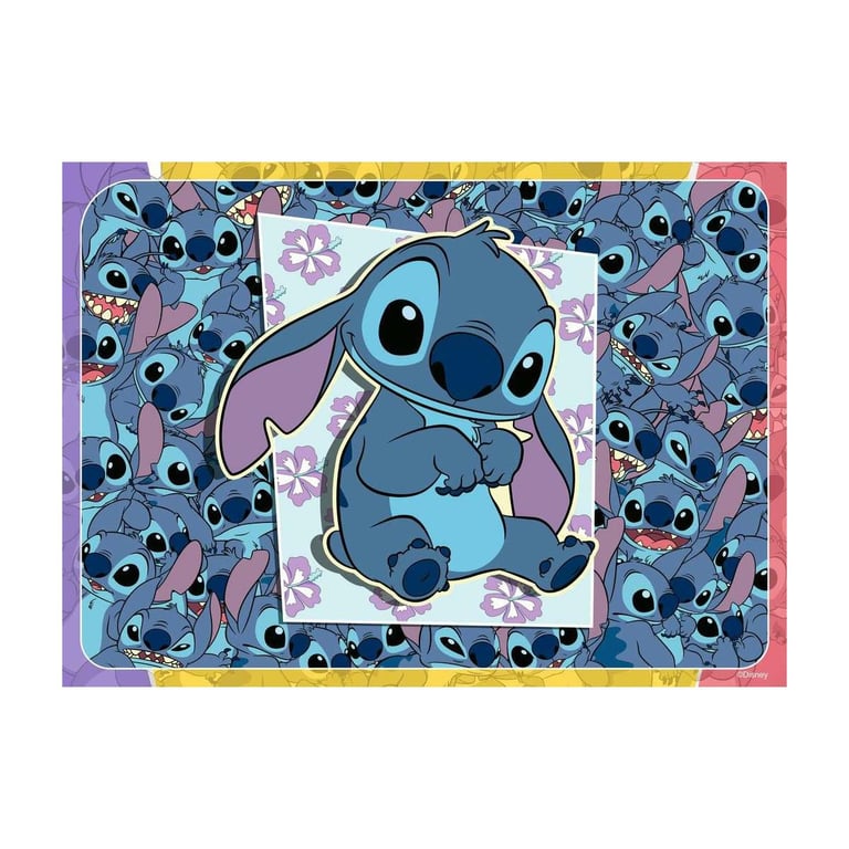 Ravensburger Disney Stitch Lot de 4 puzzles de 100 pièces pour enfants – Chaque pièce est unique les pièces 'emboîtent parfaitement - vue 3