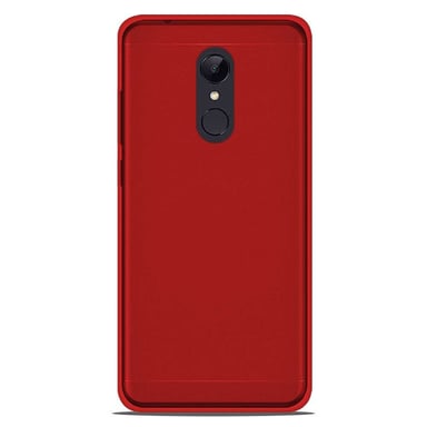 Coque silicone unie compatible Givré Rouge Xiaomi Redmi 5 Plus