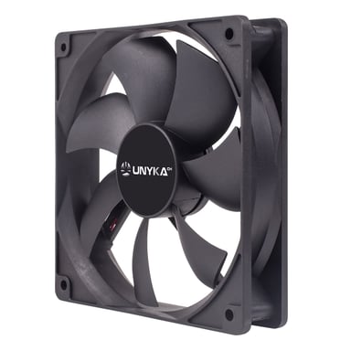 Ventilateur Unykach 120 mm - Vitesse max. 1200 tr/min - Couleur noire
