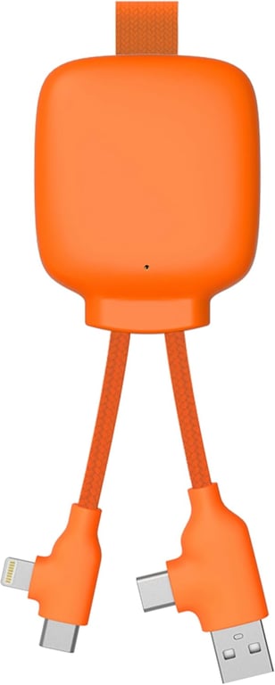 Câble Connecteurs USB 4 en 1 Chargeur Universel et Batterie Externe 3000 mAh en Plastique Recyclé Xoopar Gamma Lite Neuf