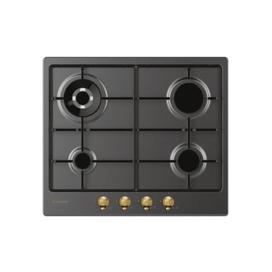Candy Classic CHW6BR4WGTGH Anthracite Encastrable 59 cm Gaz 4 Brûleurs - Neuf
