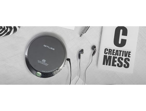 MUSE M-900 DM - Lector CD/MP3 programable - Función antichoque - Pantalla LCD - Pistas programables: CD 20, MP3 99 - Negro