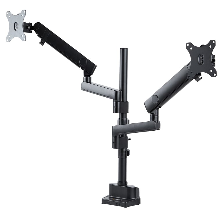 StarTech.com Support Double Écran PC Bras Double Moniteur VESA 32 8kg Empilables Verticalement Porte 2 Écrans Hauteur R