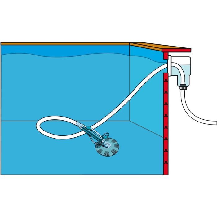 Robot nettoyeur de piscine - UBBINK - Poolcleaner - Asymétrique - Fond - Automatique