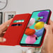 Funda con tarjetero y soporte para vídeo -Samsung Galaxy A51 rojo