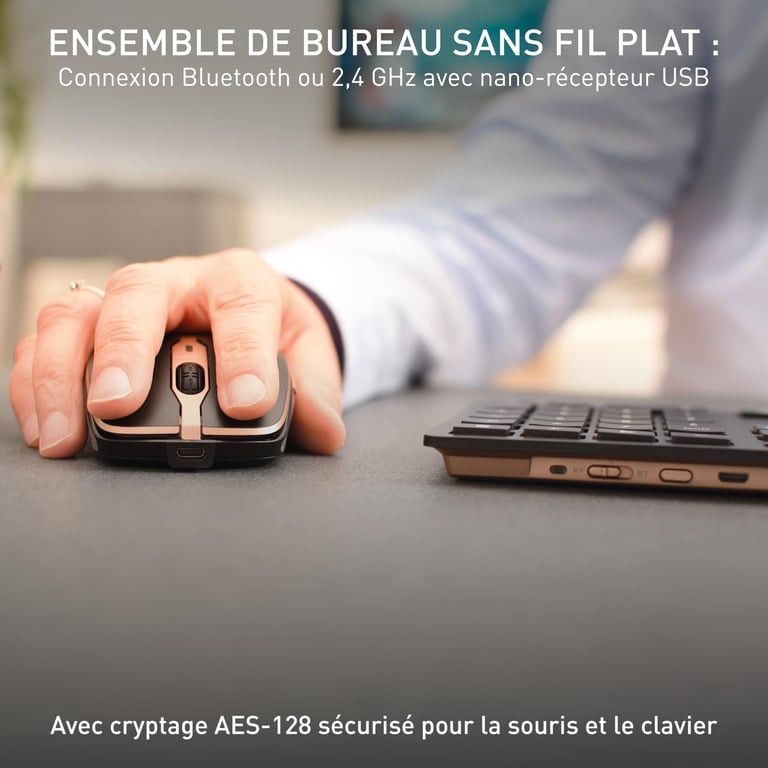 CHERRY DW 9100 SLIM clavier incluse Universel RF sans fil + Bluetooth QWERTY Anglais américain Neuf - vue 3