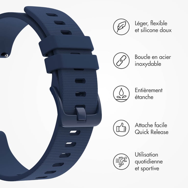 Bracelet 20mm Sport Silicone - vue 8