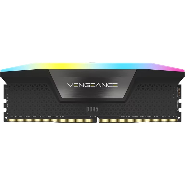 RAM DDR5 CORSAIR Vengeance RGB 48Go 2x24Go 6000MHz CL30 36 36 76 Éclairage RGB dynamique - vue 3