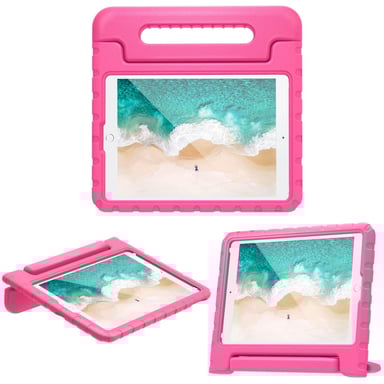 Accezz Coque kidsproof avec poignée pour Apple iPad 9 (2021) 10.2 pouces / iPad 8 (2020) 10.2 pouces / iPad 7 (2019) 10.2 pouces - Rose