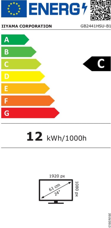 Ecran PC Gamer - 24'' - FHD - 144Hz - Dalle IPS - 1ms - Réglable en hauteur - G-Master - Neuf