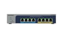 Switch gestito NETGEAR 8 porte Ultra60 PoE++ Multi-Gigabit (2.5G) Ethernet Plus Connessione Ethernet L2/L3 2.5G (100/1000/2500), con supporto di alimentazione tramite Ethernet (PoE) Grigio