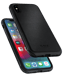 Resistente funda de piel auténtica para Apple iPhone X/XS, negro azabache