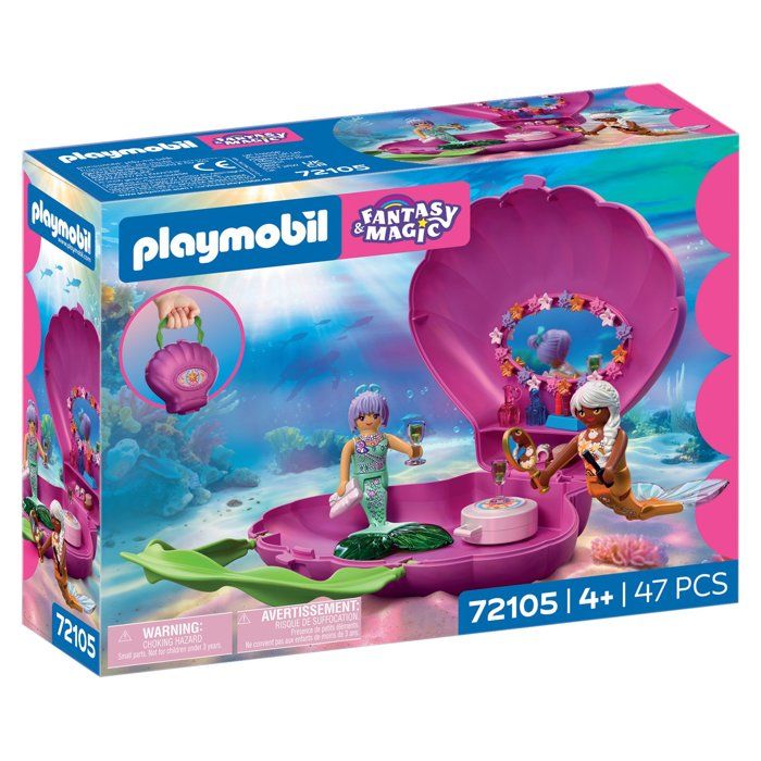 72105 Sac coquillage & sirenes, Les Sirenes Fantasy & Magic, 47 pieces, Des 4 ans - Neuf