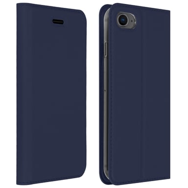 Funda iPhone 7 / 8 / SE 2020 Cartera Cierre y F.Soporte – Azul oscuro