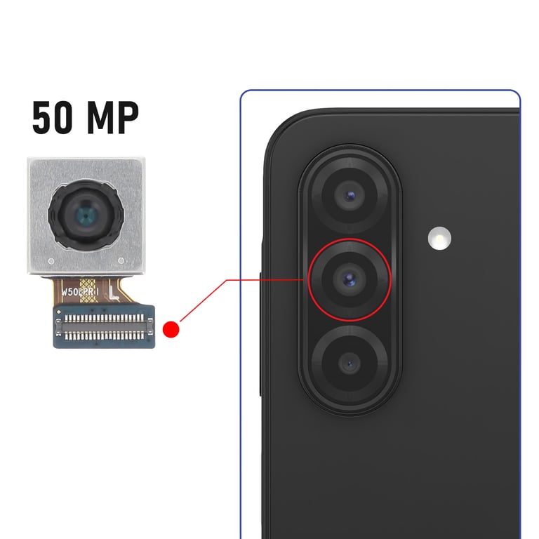 Samsung Caméra Arrière Objectif Principale 50MP pour Samsung Galaxy A26 et A17 Original - vue 4