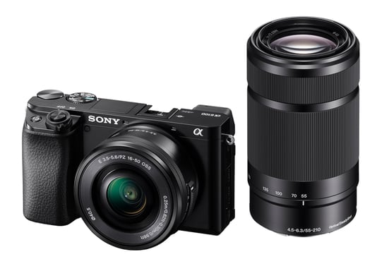 Sony Alpha 6100 + 16-50mm + 55-210mm MILC 24,2 MP CMOS 6000 x 40000 pixels Noir
