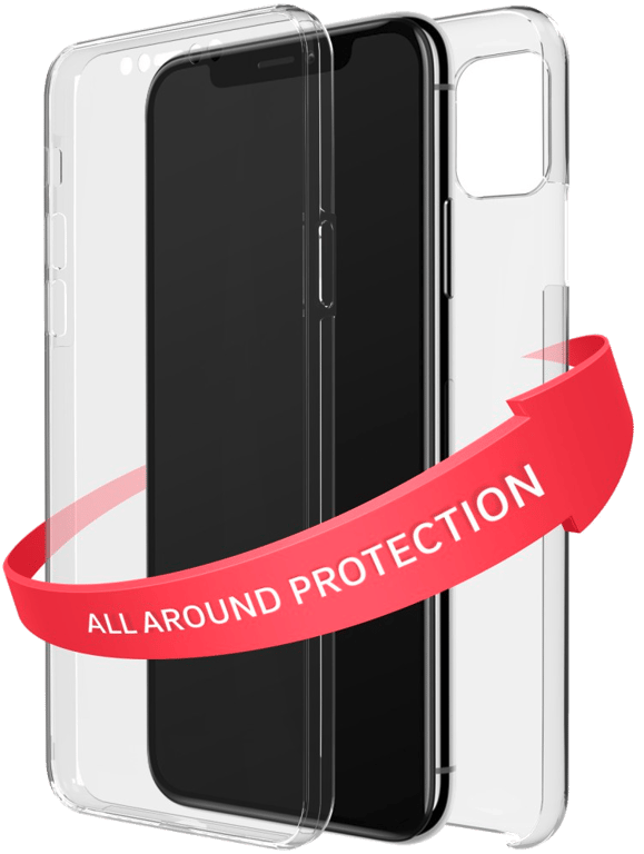 Coque de protection 360° Clear pour iPhone 11, transparent