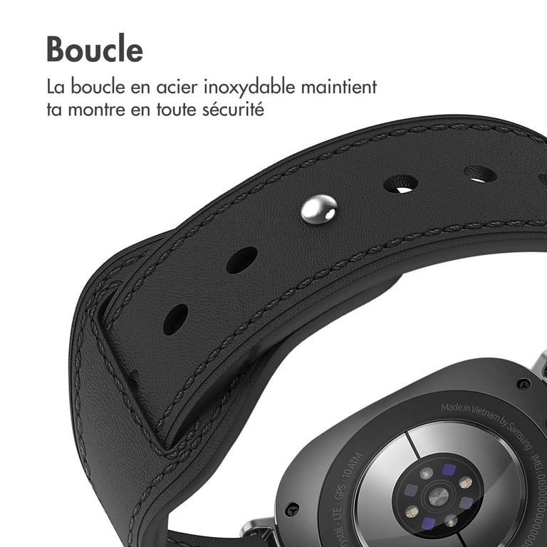 Bracelet Samsung Galaxy Watch Ultra - Cuir - vue 8