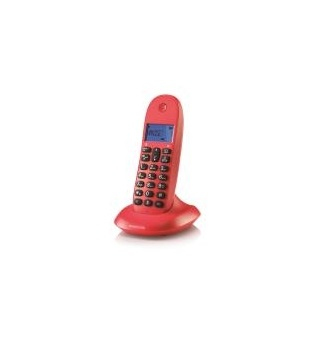 Motorola C1001 Téléphone DECT Identification de l'appelant Cerise (fruit) - Neuf