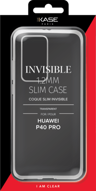 Coque Slim Invisible pour Huawei P40 Pro 1,2 mm, Transparent