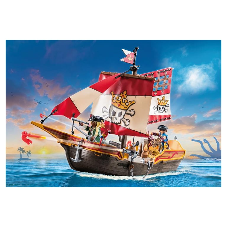 Bateau de Pirate PLAYMOBIL - Aventure en Mer avec la Reine des Pirates - Neuf