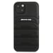 Custodia AMG per iPhone 13 mini 5,4'' in pelle nera Linee in rilievo