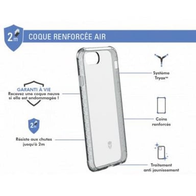 Coque Renforcée pour iPhone SE 2022/SE/8/7/6S/6 AIR Transparent