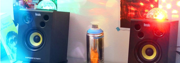 Hercules DJ Speaker 32 Party Negro Alámbrico 30 W