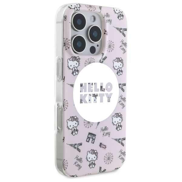Coque Téléphone HELLO KITTY iPhone 16 Pro MagSafe IML Motifs Parisien - vue 3